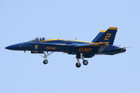 163768 @ NFW - Surprise arrival of Blue Angel #2 at NASJRB Ft. Worth!