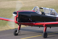 G-AOJR @ EBSP - Close up on nose while taxiing. - by Philippe Bleus