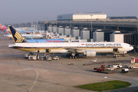 9V-SWQ @ EGCC - Singapore Airlines 2008 Boeing 777-312(ER), c/n: 34582 at Manchester - by Terry Fletcher