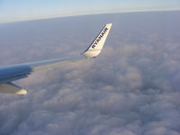 EI-EKF @ EIDW - over the Irish sea en-route from Liverpool to Dublin - by Chris Hall