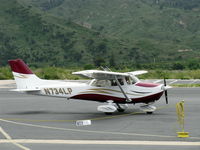 N734LP @ SZP - 1977 Cessna 172N, Lycoming O-320-H2AD 160+ Hp, taxi - by Doug Robertson