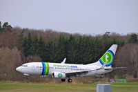 PH-XRW @ EDNY - Transavia Air taken from Hotel Ibis at Friedrichshafen Airport in Southern Germany.