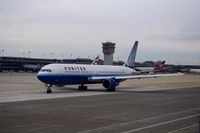 N648UA @ KIAD - United Airlines 767 taken from on board Aer Lingus in seat 37A. - by speedbrds