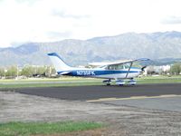 N735FK @ POC - Taxiing eastbound on taxiway Sierra to runway 26L - by Helicopterfriend