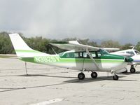 N3925Y @ AJO - Parked and tied down - by Helicopterfriend