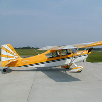 N5070D - Bellanca Super Decathlon 8KCAB 180HP Inverted fuel and oil. White , Yellow and Black - by Jim Bowen