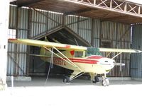 N5357Z @ RIR - Parked in a hanger - by Helicopterfriend