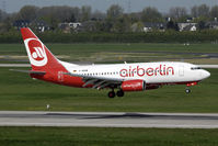 D-ABBW @ EDDL - Air Berlin arrival at DUS - by Joop de Groot