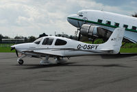 G-OSPY @ EIWT - On the ramp at Weston.
