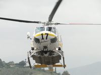 N17LA @ POC - Flaring out to slow down and turn left to land on helipad - by Helicopterfriend