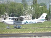 N3502Q @ POC - Landing on runway 26L - by Helicopterfriend