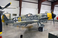 611943 @ VLE - 611943 Messerschmitt Bf 109G-10 Gustav C/N unknown

This aircraft has been restored as BF 109G-10/U4 Gustav of the II./JG52.

J t Robidoux Airport (VLE)
Planes of Fame Air Museum
Valle, AZ
TDelCoro
April 11, 2011 - by Tomás Del Coro