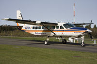 OO-SPA @ EBSP - Around 10 AM sunday morning, first minute of operations : taxiing to the point where skydivers board. This is only one explanation why the word skydive is written on the plane. See other picture to understand.