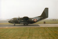 MM62130 @ EGVA - G222TCM, callsign India 2130, of the Italian Air Force RSV Flight Test Centre on display at the 1994 Intnl Air Tattoo at RAF Fairford. - by Peter Nicholson