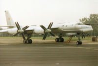 23 @ EGVA - Tupolev Tu-95MS Bear H of 182nd Heavy Bomber Regiment on display at the 1994 Intnl Air Tattoo at RAF Fairford. - by Peter Nicholson