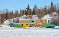 C-FYQQ @ YZF - C-FYQQ on the winter ice in the channel between Joliffe Island and Yellowknife NWT.  April 14, 2011 - by Rick Fader