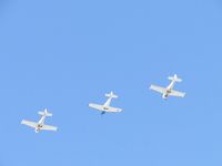 N765EK @ CCB - Leading 3 plane formation flight with N8667H and N91689 - by Helicopterfriend