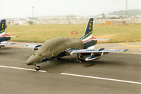 MM54480 @ EGVA - Aircraft number 2 of the Italian Air Force's Frecce Tricolori aerobatic display team on the flight-line at the 1994 Intnl Air Tattoo at RAF Fairford. - by Peter Nicholson