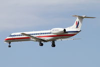 N664MS @ KORD - American Eagle Embraer EMB-145LR, EGF3491 arriving from KMCI, RWY 28 approach KORD. - by Mark Kalfas