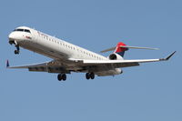 N804SK @ KORD - SkyWest/Delta Connection Bombardier CL-600-2D24, SKW4496 arriving from KSLC, RWY 28 approach KORD. - by Mark Kalfas
