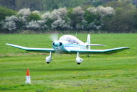 G-AYGD @ EGTW - Departing from Oaksey Park - by Chris Hall