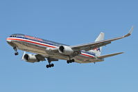 N39364 @ KORD - American Airlines Boeing 767-323, AAL111 arriving from LIRF (Leonardo da Vinci Int'l-Rome), RWY 28 approach KORD. - by Mark Kalfas