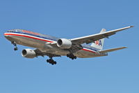 N754AN @ KORD - American Airlines Boeing 777-223 N754AN, AAL47 arriving from EGGL (London Heathrow), on approach RWY 28 KORD. - by Mark Kalfas