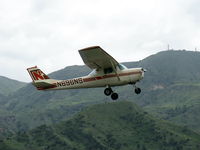 N696NS @ SZP - 1968 Cessna 150H 'North Star', Continental O-200 100 Hp, takeoff climb Rwy 22 - by Doug Robertson