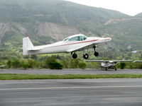 N91689 @ SZP - 1946 North American NAVION, Continental E-225 upgrade, departing takeoff for WHP on Rwy 22 - by Doug Robertson