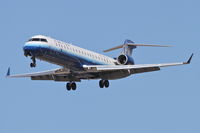 N170GJ @ KORD - GoJet Airlines/United Express Bombardier CL-600-2C10, GJS7430 arriving from KBNA, RWY 28 KORD. - by Mark Kalfas
