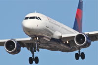 N344NB @ KORD - Delta Airlines Airbus A319-114, DAL2087 arriving from KMEM, RWY 28 approach KORD. - by Mark Kalfas