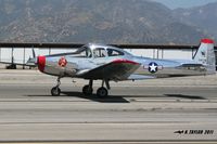 N91707 @ KCCB - Beautifully polished Navion taking off 24 at Cable - by Nick Taylor Photography