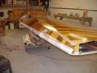 N3057K - Bottom fabric wrapped around leading edge and tacked. Just a nice picture.