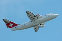 HB-IXG @ EBBR - Avro RJ-85 of Swiss International Air Lines taking off from Brussels airport. - by Henk van Capelle