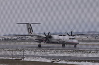 N411QX @ BIL - Horizon Air Bombardier Dash 8