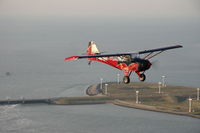 PH-RAY @ EHMZ - Kitfox MKIV, flying overhead Neeltje Jans - by Th.J.Volkeri