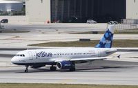 N534JB @ KFLL - Airbus A320