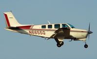 N6655Q @ KSAT - Landing 12R - by RWB