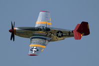 N1204 @ FA08 - Kermit Weeks at the controls of INA The Macon Belle in the colours of The Tuskegee Airmen (332nd Fighter Group) also known as 'The Red Tails'. - by Pirate!