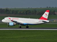 OE-LBV @ LOWW - Austrians newest A320, OE-LBV named Weinviertel