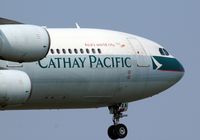 B-HXA @ EGLL - Close up of the nose, landing 09L at Heathrow - by G TRUMAN
