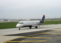 N443AW @ PHL - Bombardier CL600 from US Airways Express taxiing at Philadelphia International