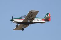 G-BZET @ EGSH - Landing at Norwich. - by Graham Reeve
