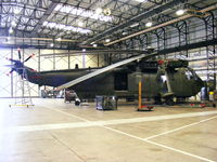 ZF124 @ EGDY - inside Hangar 7, 845 NAS - by Chris Hall