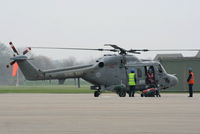 XZ233 @ EGDY - on the 815 Sqdn Lynx apron - by Chris Hall