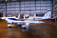 G-BYVF @ EGDY - inside the 727 NAS Hangar - by Chris Hall