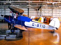 G-BTIO @ EGDY - inside the 727 NAS Hangar - by Chris Hall