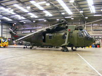 ZA293 @ EGDY - inside Hangar 4, 845 NAS line maintenance - by Chris Hall