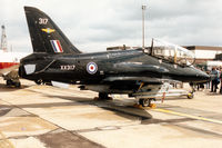 XX317 @ MHZ - Hawk T.1A of 208[Reserve] Squadron at RAF Valley on display at the 1995 RAF Mildenhall Air Fete. - by Peter Nicholson
