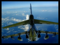158976 - Harrier flies again. Super imposed. - by Kendrick Shackleford